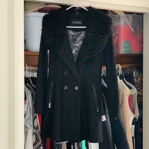 Black GUESS Pea Coat